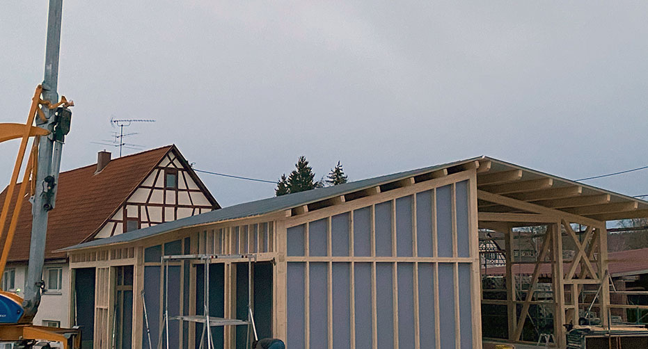 Holzbau Neubau Zimmerei Marc Wetterer