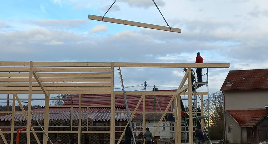 Holzbau Neubau Zimmerei Marc Wetterer