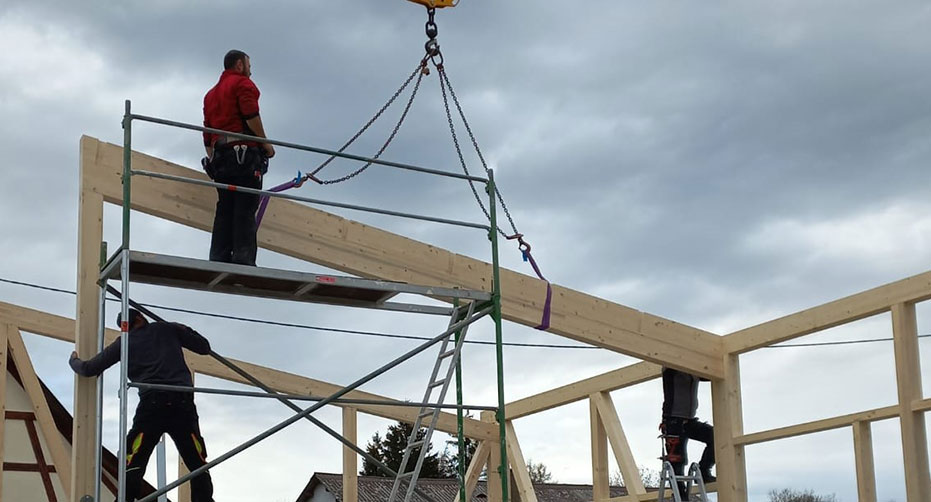 Holzbau Neubau Zimmerei Marc Wetterer